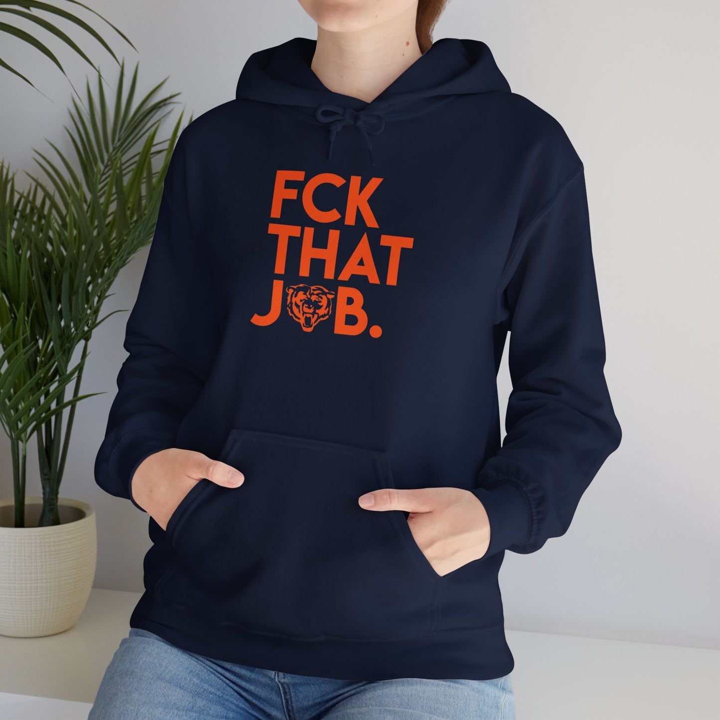 FCK THAT JOB™ BEARS LIMITED EDITION HOODIE BLUE